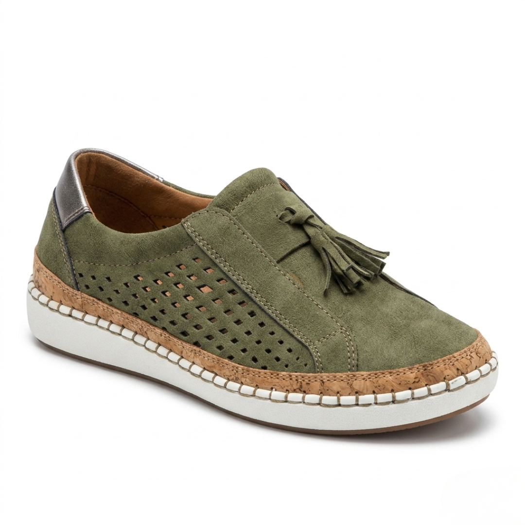 Breathable Sneakers – Orthopedic Comfort Support Olive Green