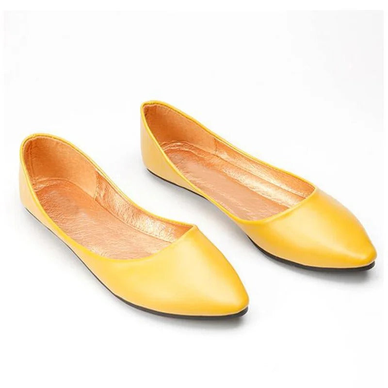 Elegant Women’s Ballerinas – Minimalist Design with Pointed Toe and Non-Slip Sole 1