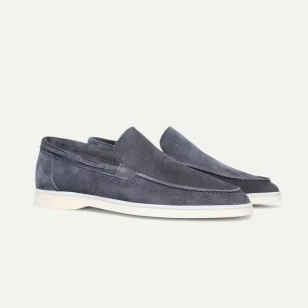 Men’s Brown Suede Loafers – Slip-On Design with Comfort Fit