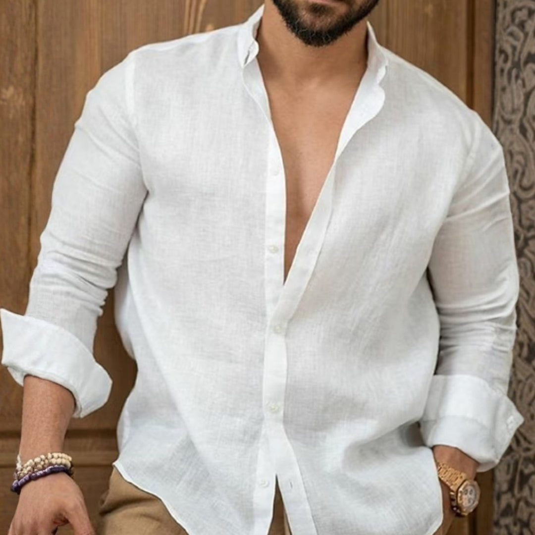 Men's Casual Linen Shirt – Breathable, Stylish, and Versatile