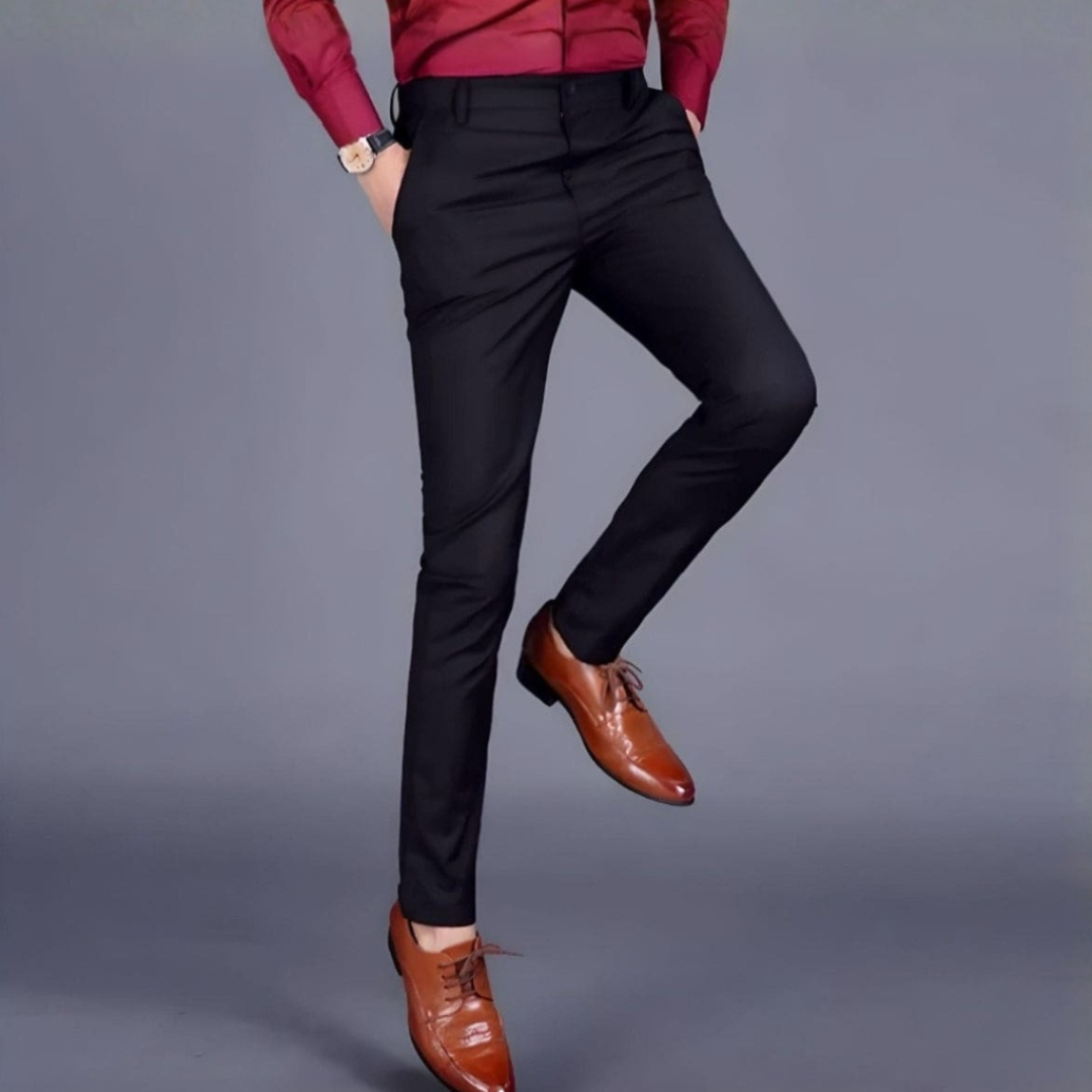 Men’s Comfortable Stretch Trousers with Flexible Fit and Breathable Fabric