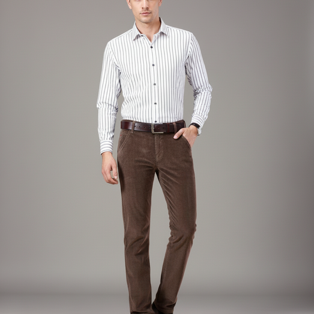 Men’s Corduroy Straight Fit Trousers