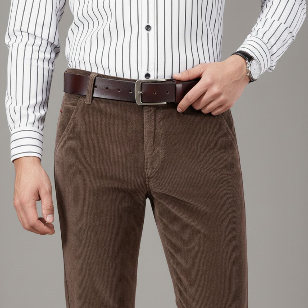 Men’s Corduroy Straight Fit Trousers
