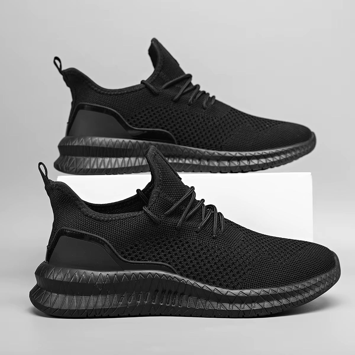 Men's Lightweight Adaptive Sneakers – Breathable Mesh Summer Shoes with Orthopedic Arch Support