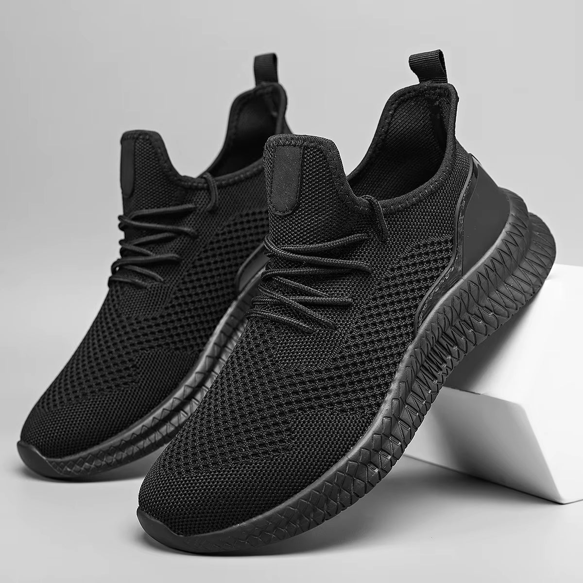Men's Lightweight Adaptive Sneakers – Breathable Mesh Summer Shoes with Orthopedic Arch Support