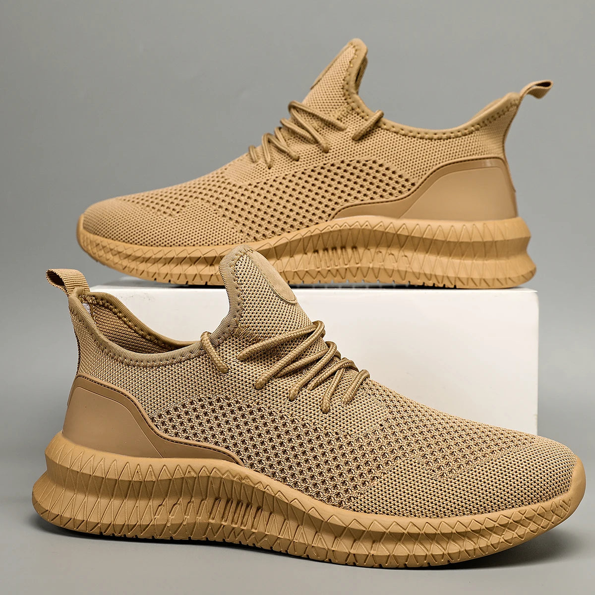 Men's Lightweight Adaptive Sneakers – Breathable Mesh Summer Shoes with Orthopedic Arch Support