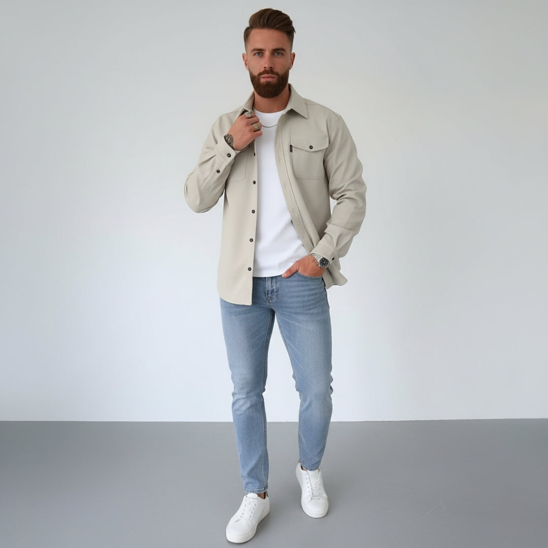 Men’s Lightweight Cotton Jacket for Layering