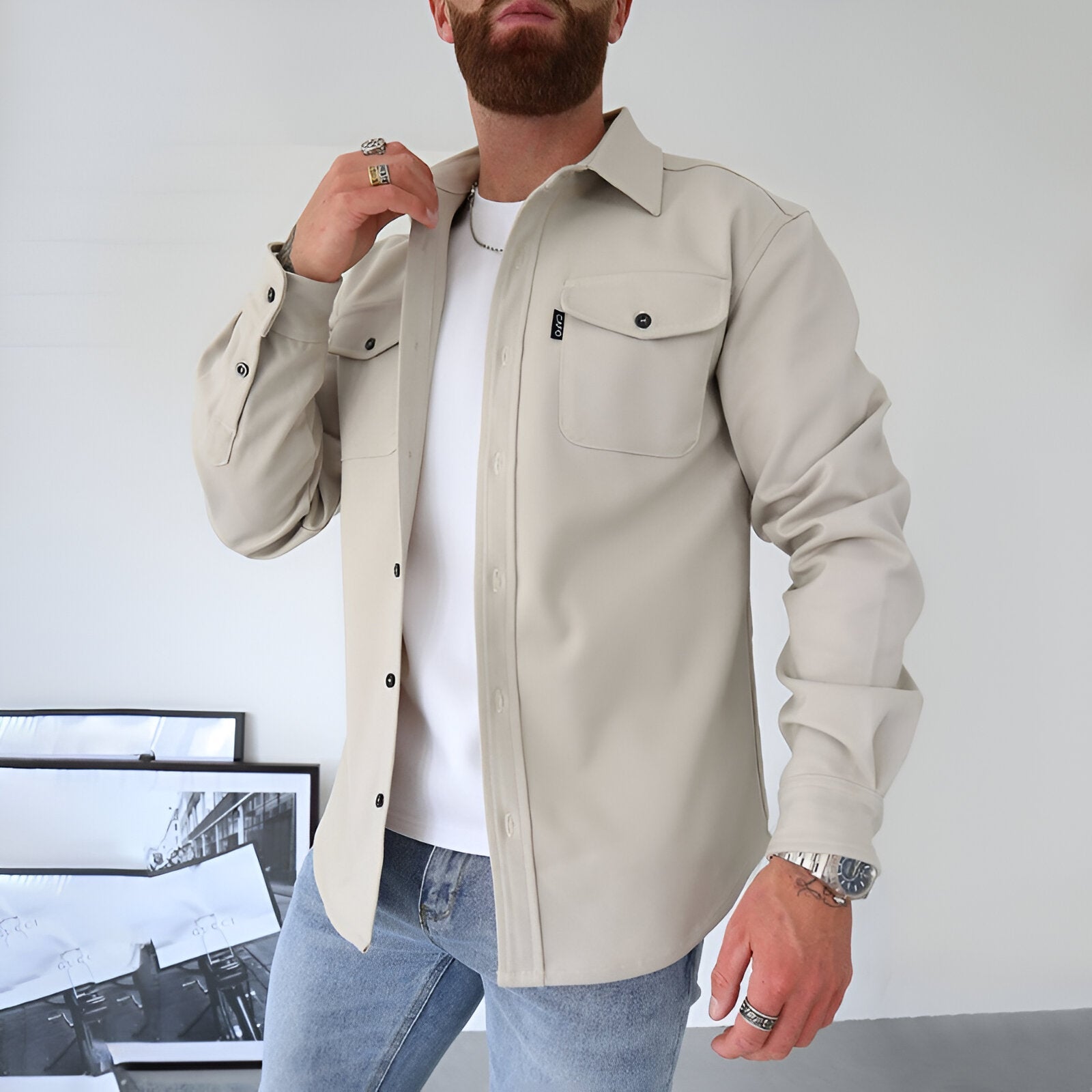 Men’s Lightweight Cotton Jacket for Layering