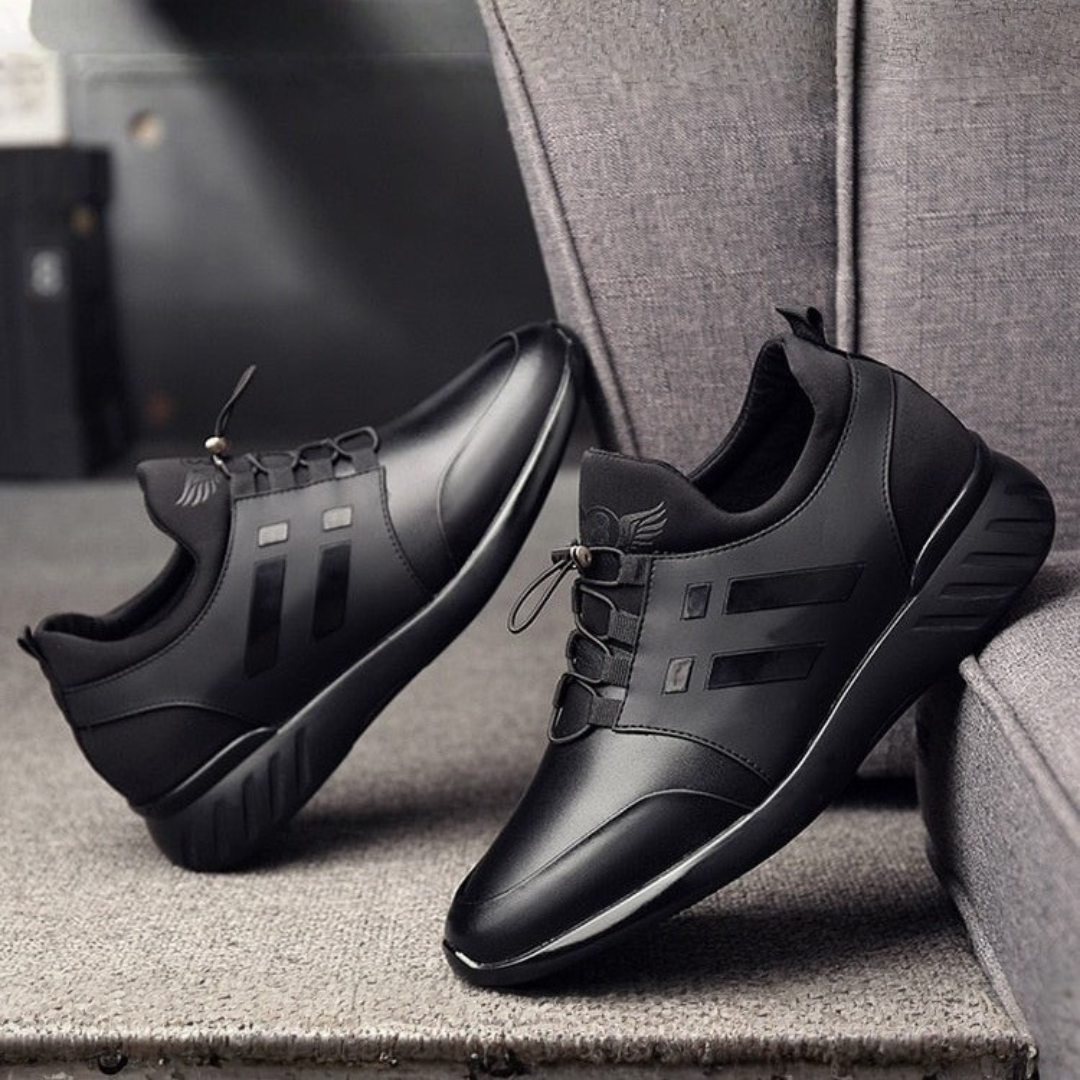 Men's Premium Orthopedic Leather Shoes – Non-Slip Summer Arch Support in Breathable Leather
