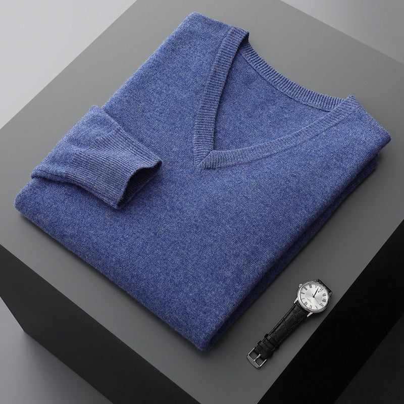 Men’s Classic Cashmere Sweater with Traditional Fit and Soft Texture 2