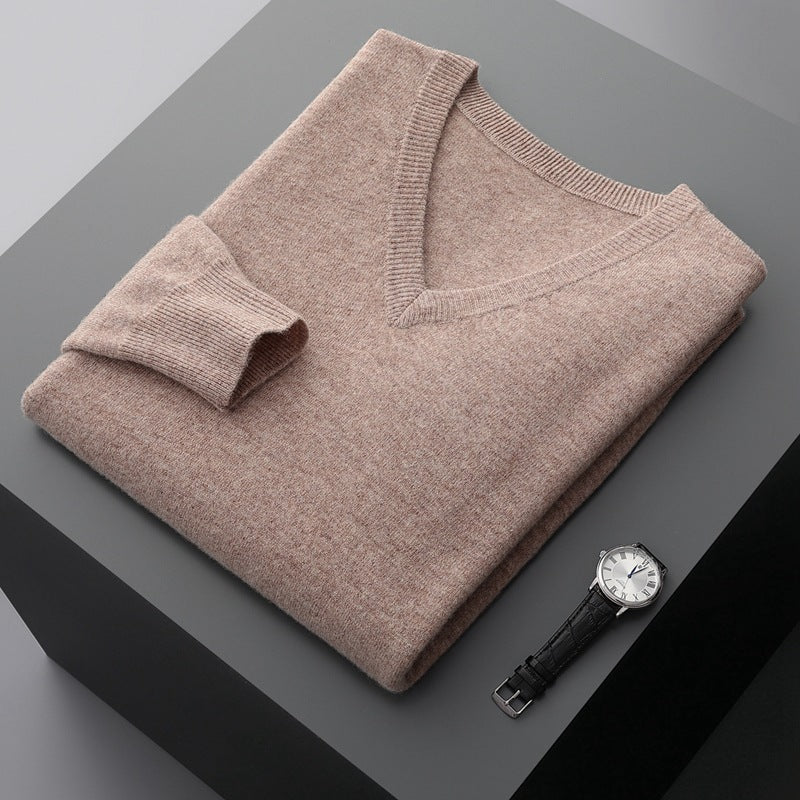 Men’s Classic Cashmere Sweater with Traditional Fit and Soft Texture 4
