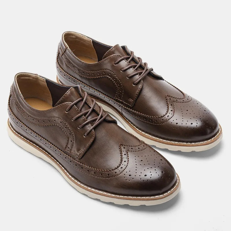 Men's Elegant Classic Leather Shoes – Sleek Design with Comfortable Cushioned Sole 2