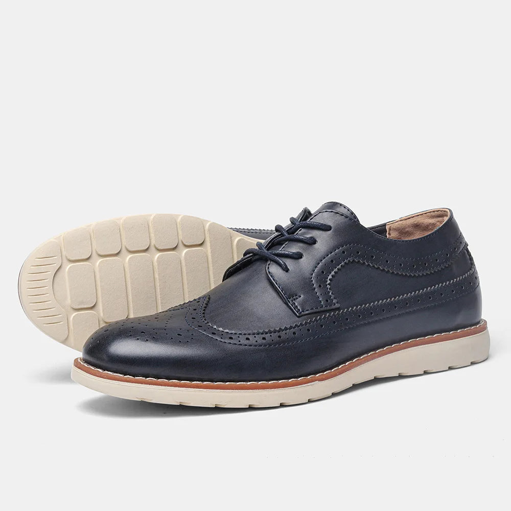 Men's Elegant Classic Leather Shoes – Sleek Design with Comfortable Cushioned Sole 4