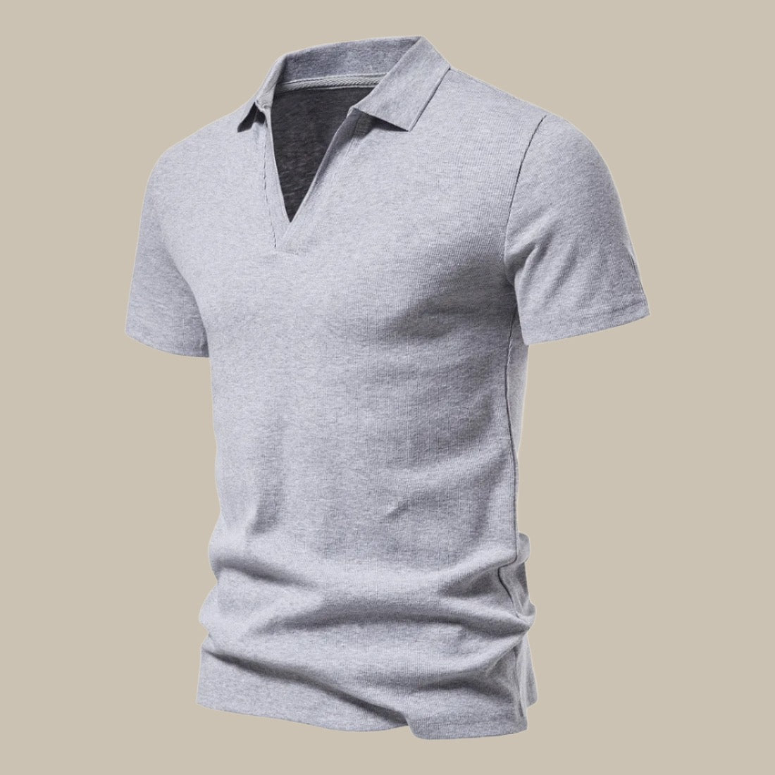 Men’s Spring Short Sleeve Polo Shirt – Stylish Merino Wool Blend with Classic Fit 3