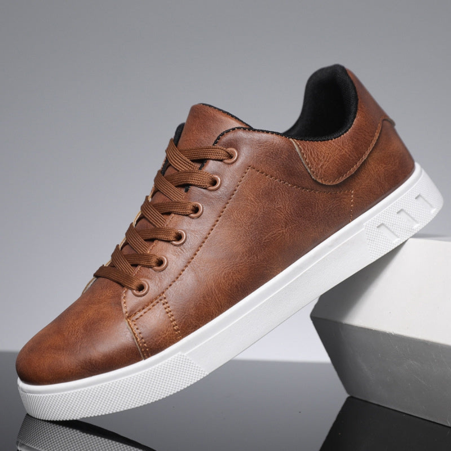 Men's Stylish Leather Sneakers – Comfortable, Versatile, and Durable Footwear 1