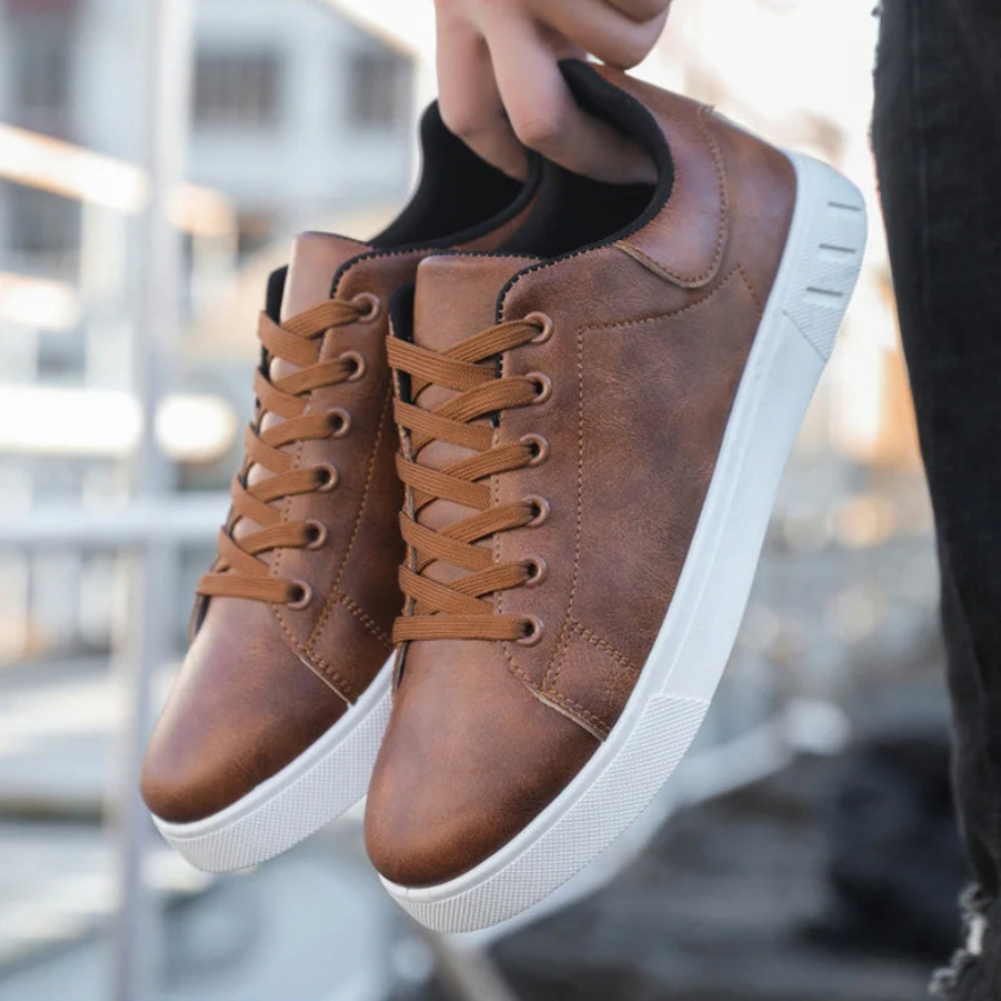 Men's Stylish Leather Sneakers – Comfortable, Versatile, and Durable Footwear 4