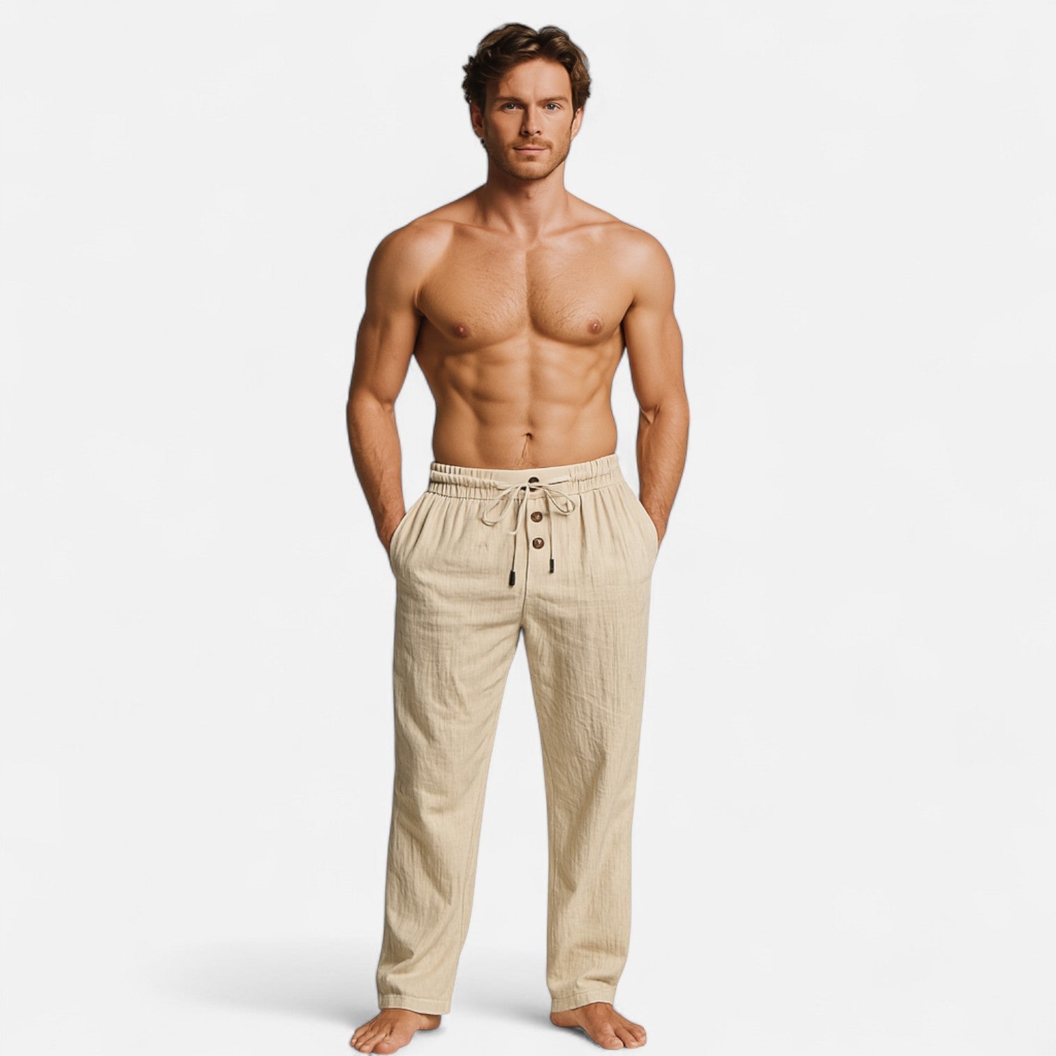 Men’s Summer Linen Trousers – Breathable, Comfortable, and Casual Style 5