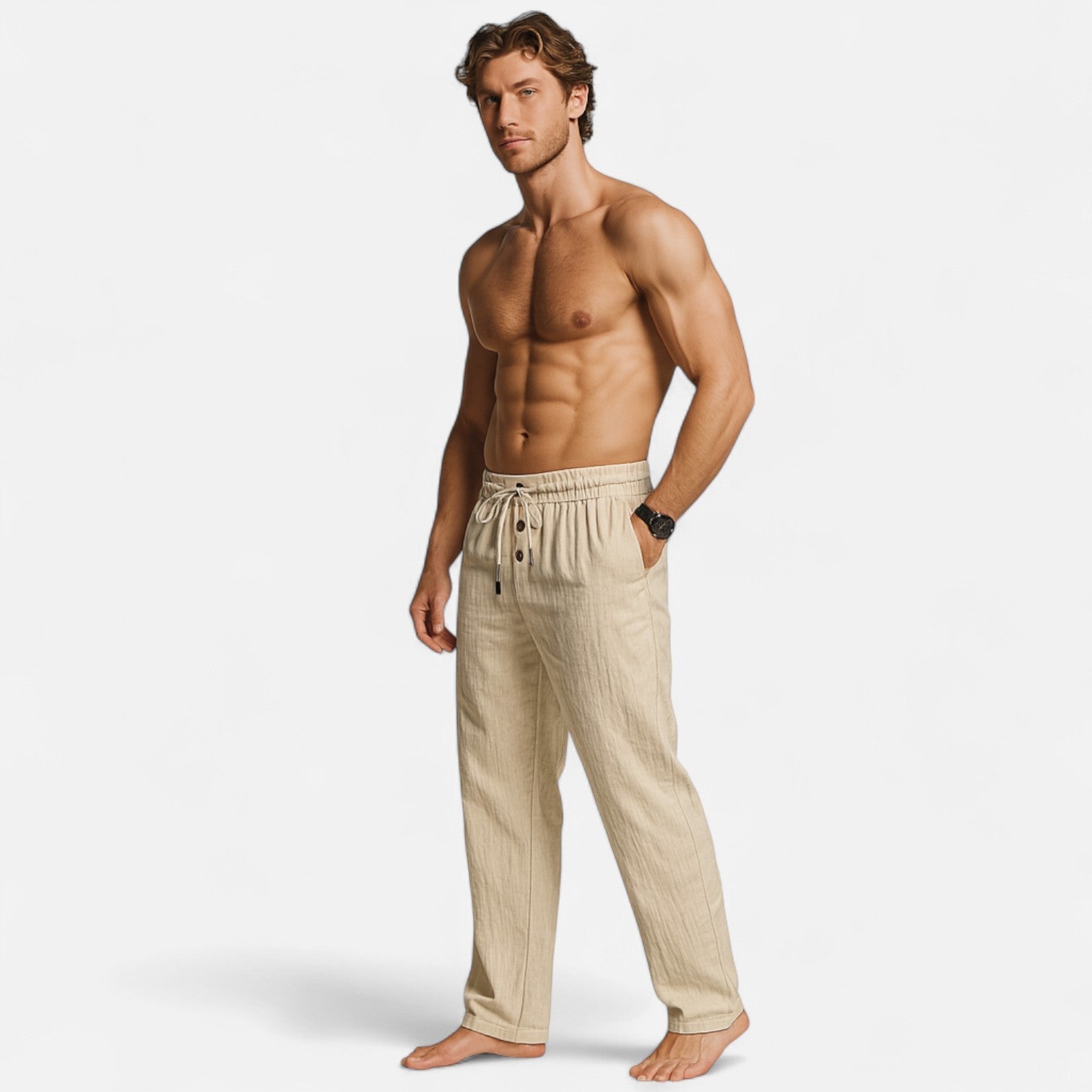 Men’s Summer Linen Trousers – Breathable, Comfortable, and Casual Style 6