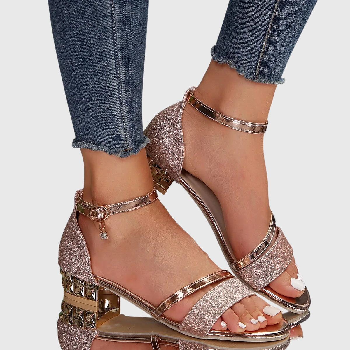 Women's Comfortable Orthopedic Heeled Sandals – Adjustable Closure and Breathable Design 3