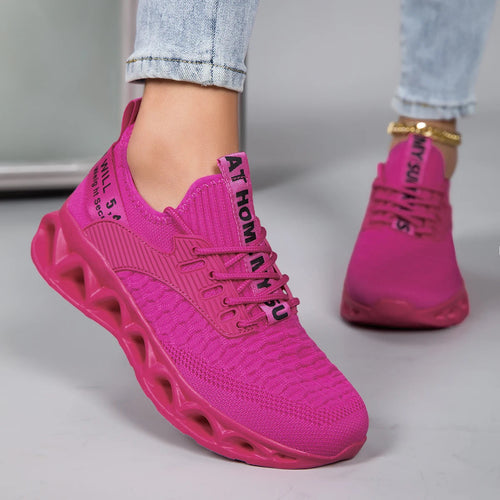Blade Sole Orthopedic Sneakers – Hollow-Carved Shock Absorption Fly-Knit Trainers
