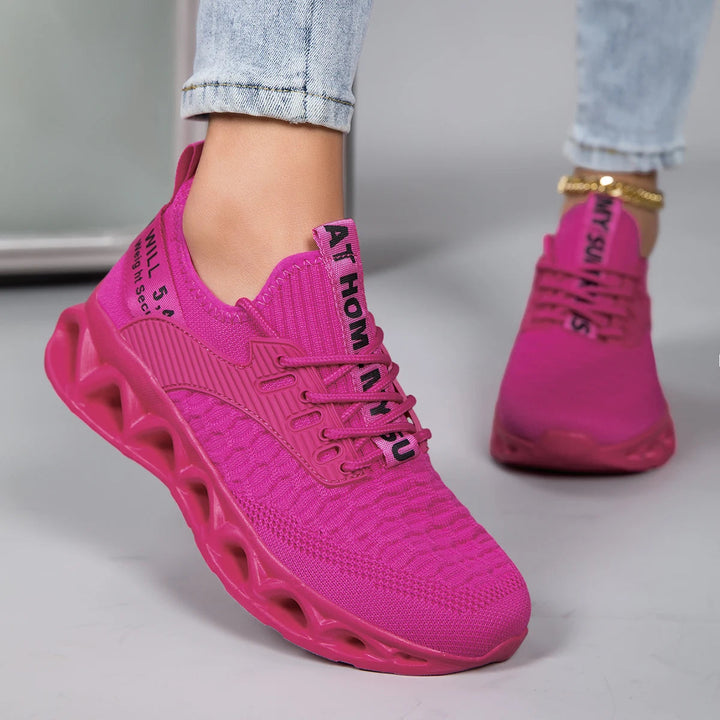 Blade Sole Orthopedic Sneakers – Hollow-Carved Shock Absorption Fly-Knit Trainers