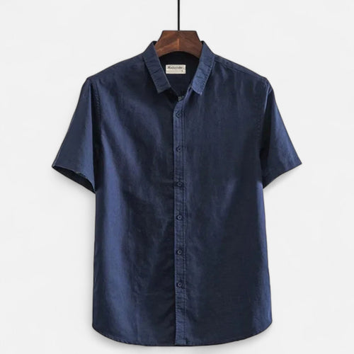 Classic Lightweight Relaxed Linen Men's Shirt for Summer