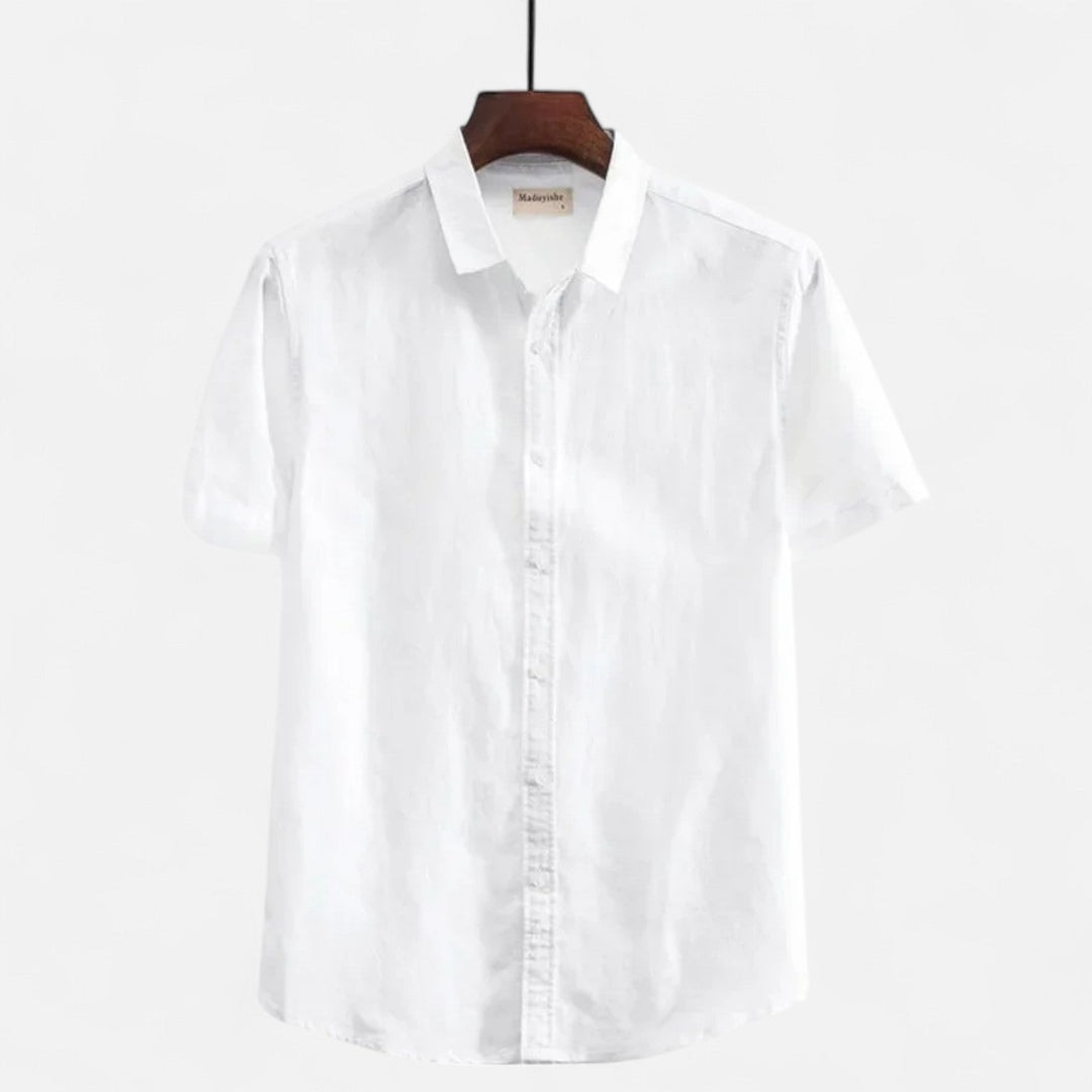 Classic Lightweight Relaxed Linen Men's Shirt for Summer 4