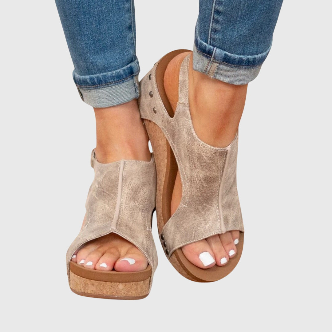 Elegant Orthopedic Sandals for Women – Cushioned Insole with Adjustable Buckle 1