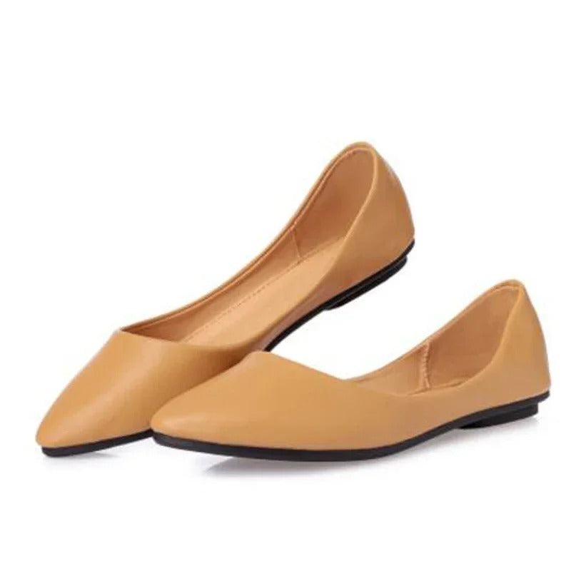 Elegant Women’s Ballerinas – Minimalist Design with Pointed Toe and Non-Slip Sole 3