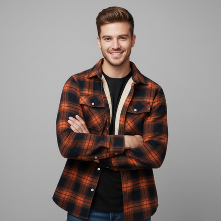 Hunt | Lined Plaid Shirt Jacket