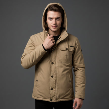 John Henry | Hooded Velvet Jacket