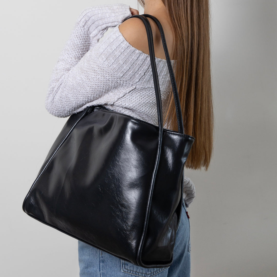 Large Soft Tote Shoulder Bag with Double Straps for Everyday Use