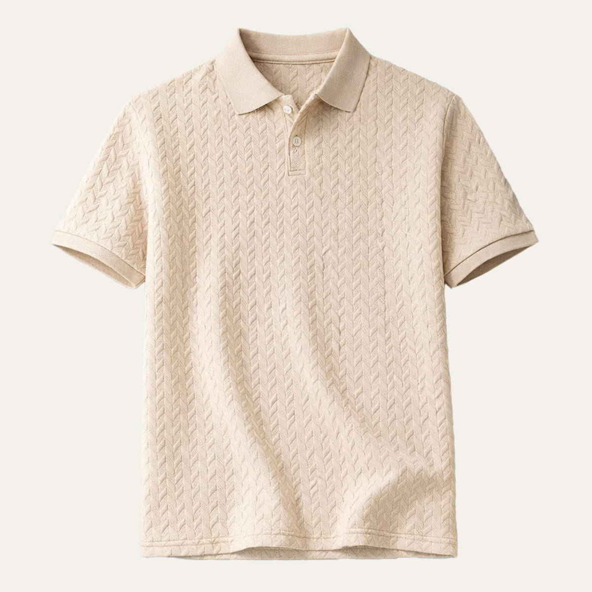 Lightweight Breathable Textured Golf Polos for Men - Relaxed Fit Summer Polo Shirt 0