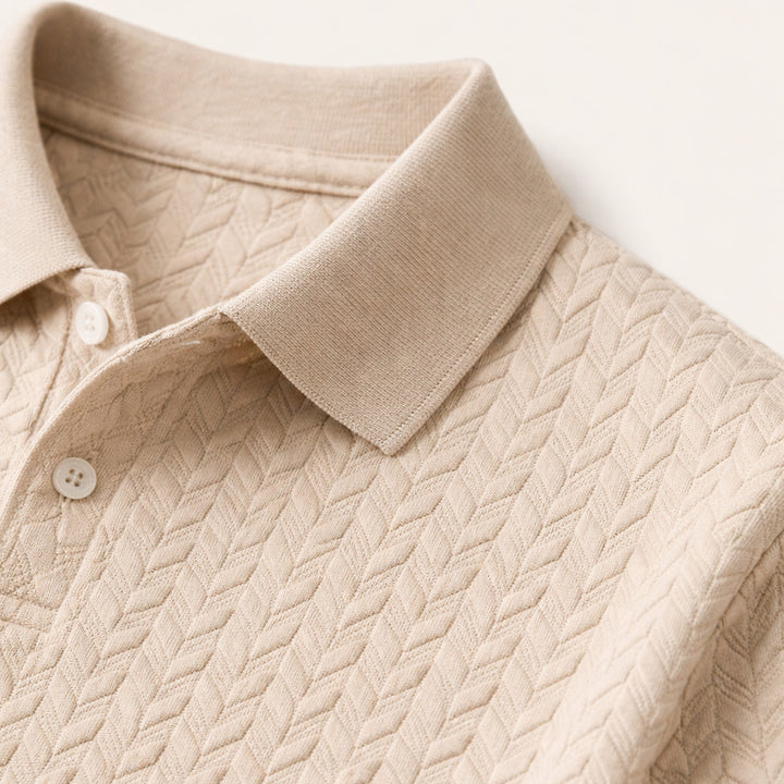 Lightweight Breathable Textured Golf Polos for Men - Relaxed Fit Summer Polo Shirt 2