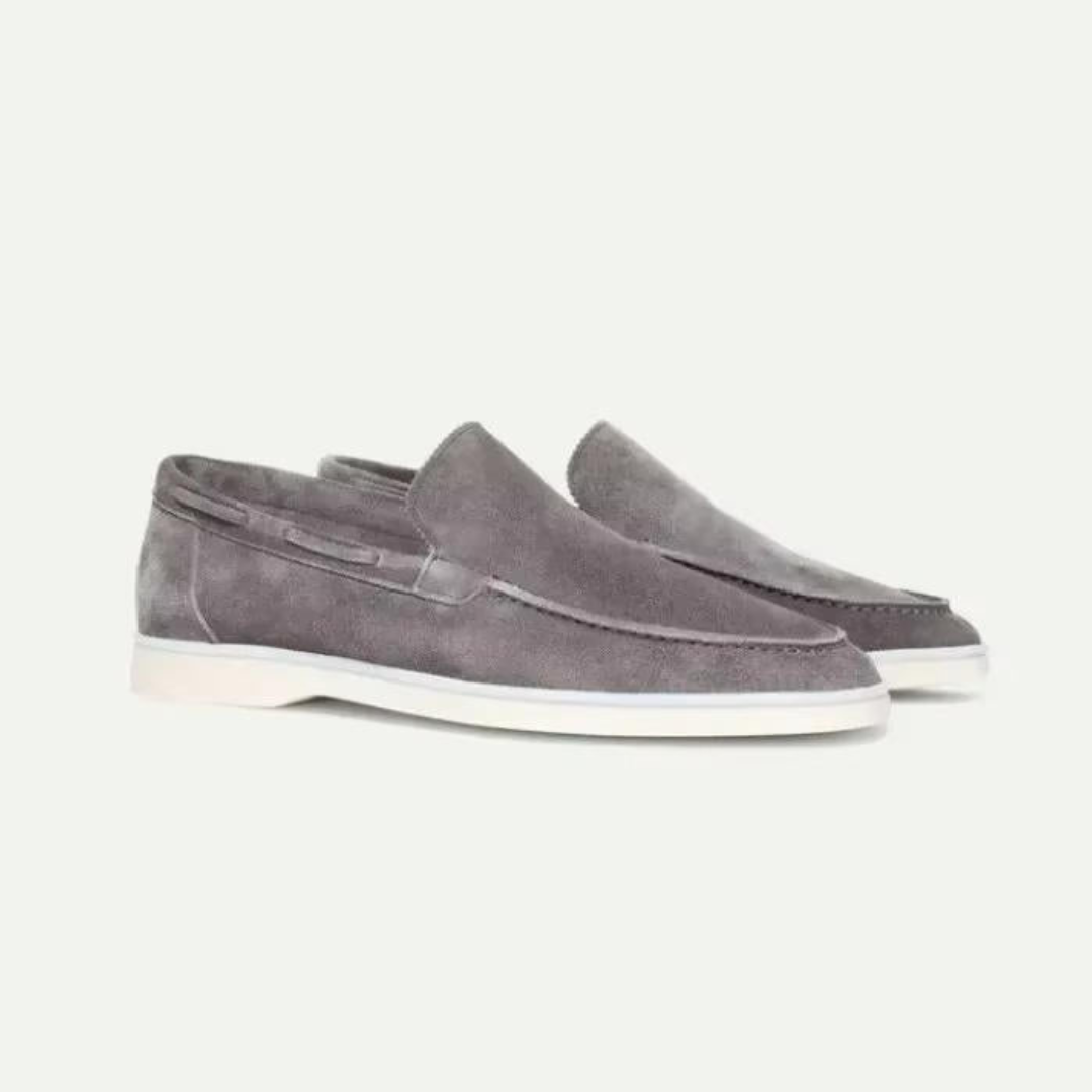 Men’s Brown Suede Loafers – Slip-On Design with Comfort Fit