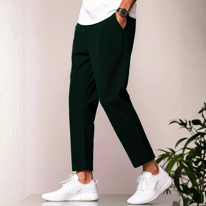 Men’s Casual Drawstring Trousers – Comfortable Loose Fit for Everyday Wear