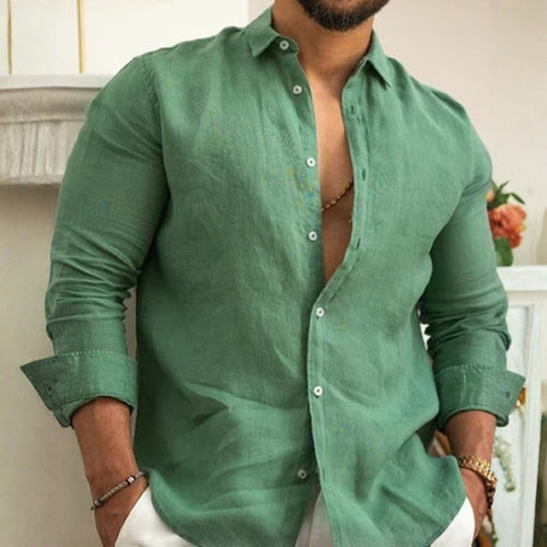 Men's Casual Linen Shirt – Breathable, Stylish, and Versatile