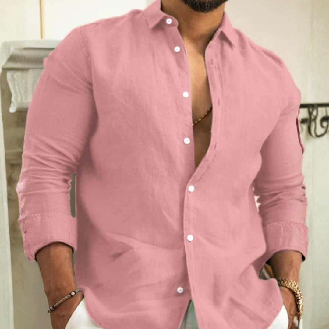 Men's Casual Linen Shirt – Breathable, Stylish, and Versatile