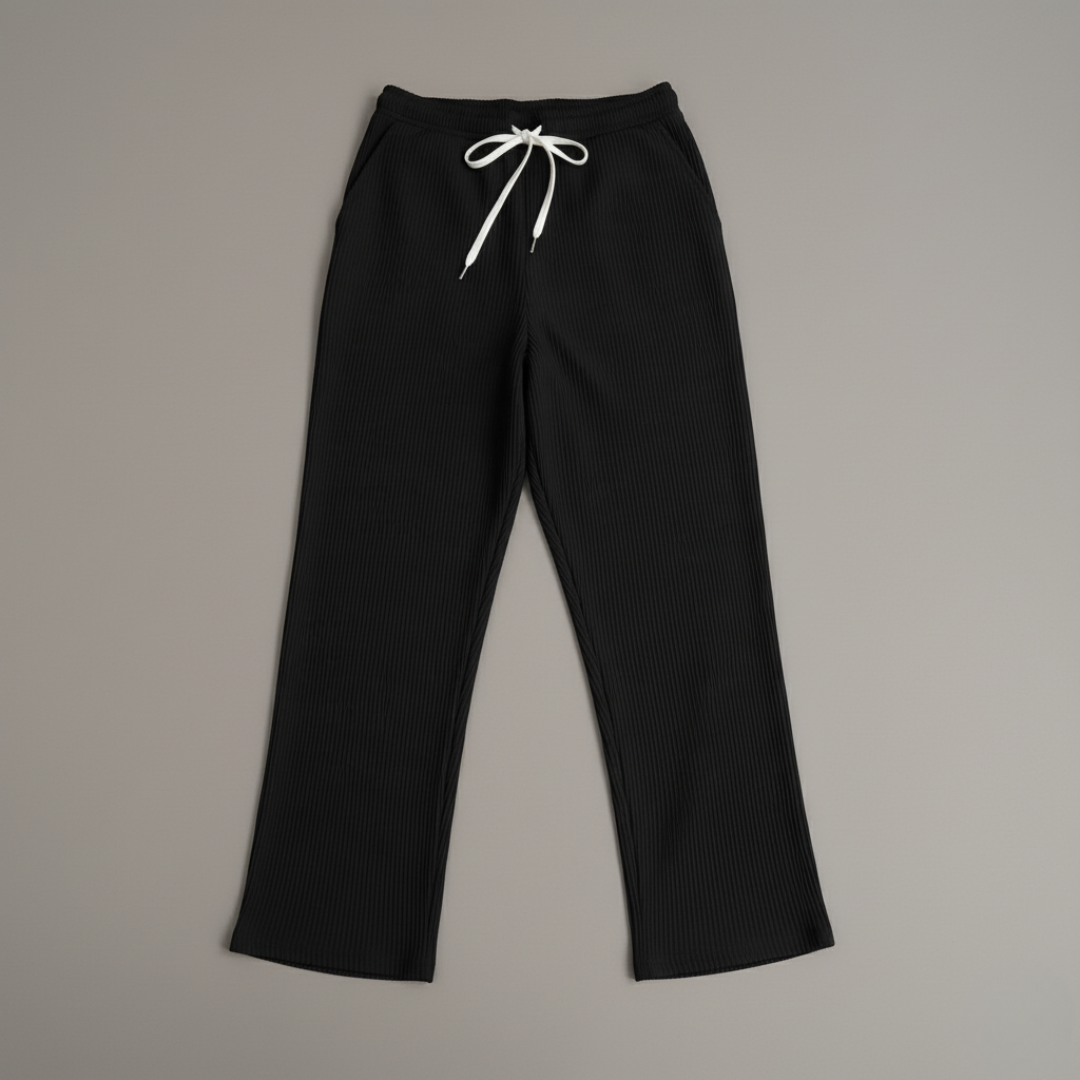 Men’s Casual Relaxed Fit Ribbed Pants