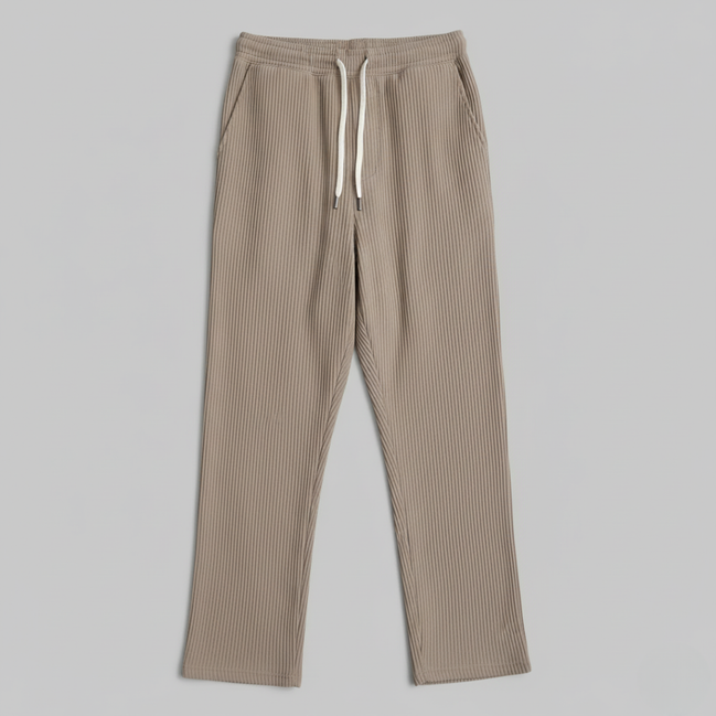 Men’s Casual Relaxed Fit Ribbed Pants