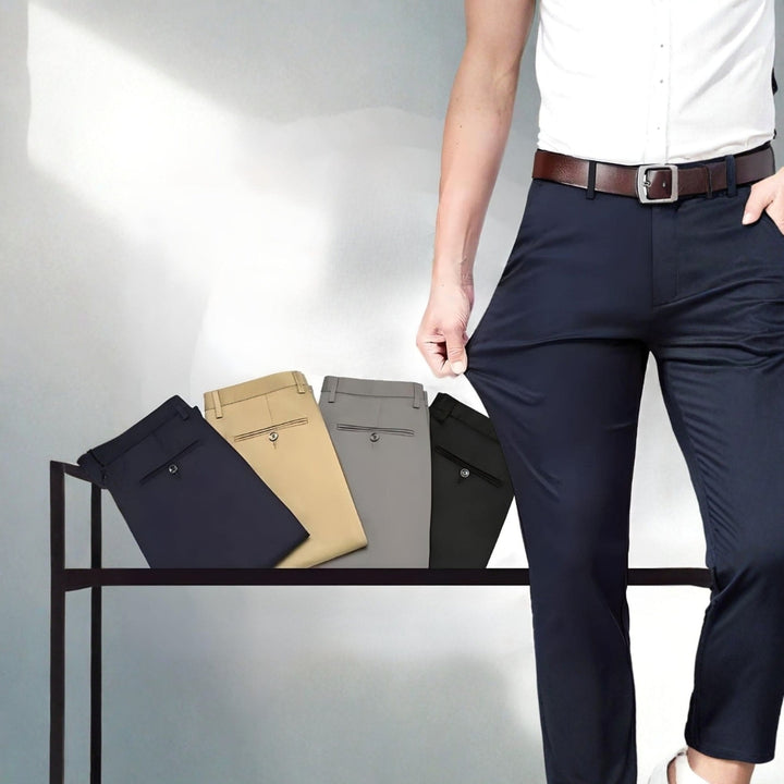 Men’s Comfortable Stretch Trousers with Flexible Fit and Breathable Fabric