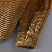 Men’s Corduroy Button Up Jacket with Sherpa Lining