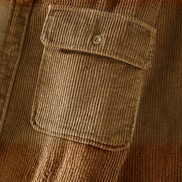 Men’s Corduroy Button Up Jacket with Sherpa Lining