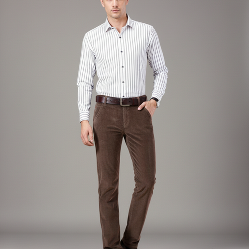 Men’s Corduroy Straight Fit Trousers