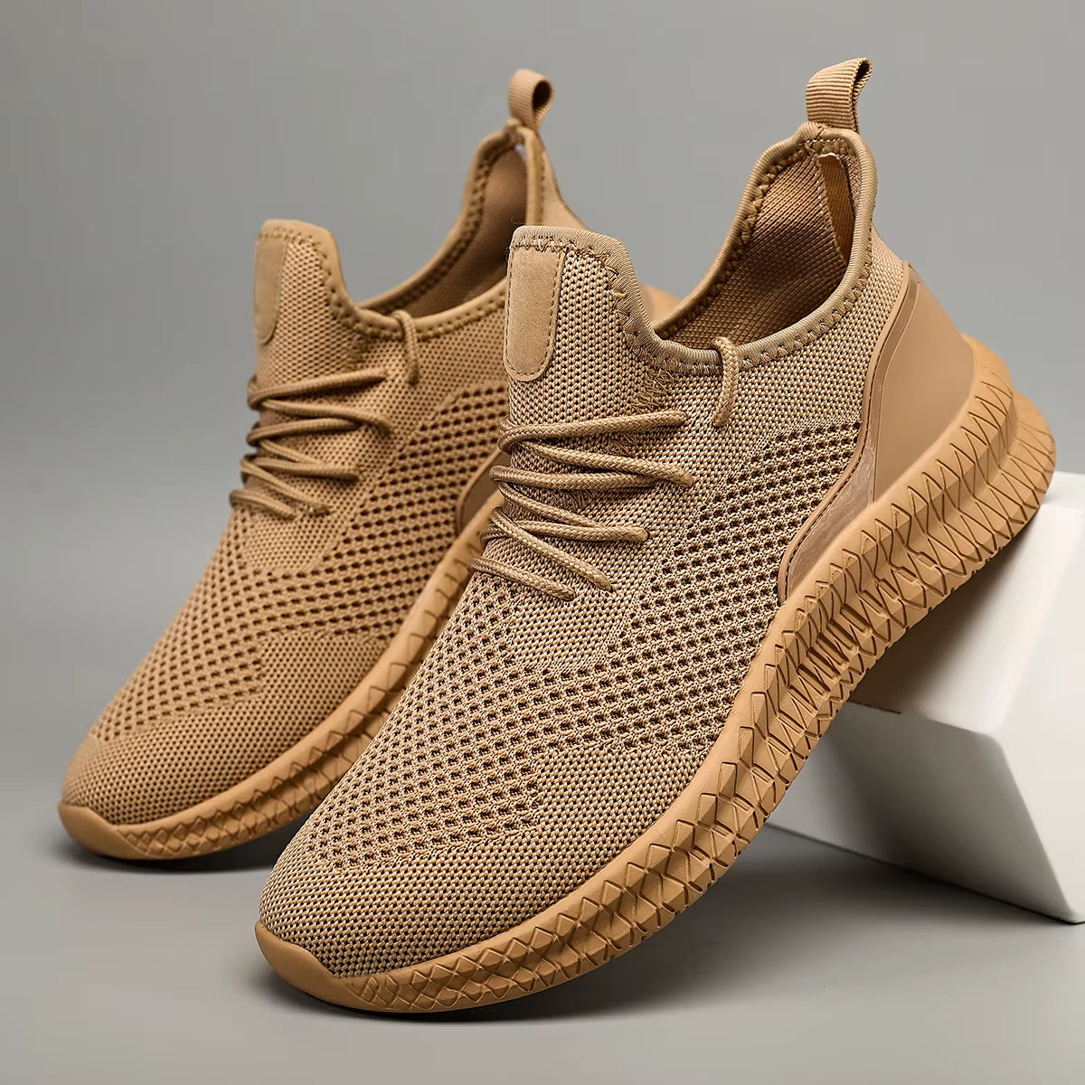 Men's Lightweight Adaptive Sneakers – Breathable Mesh Summer Shoes with Orthopedic Arch Support
