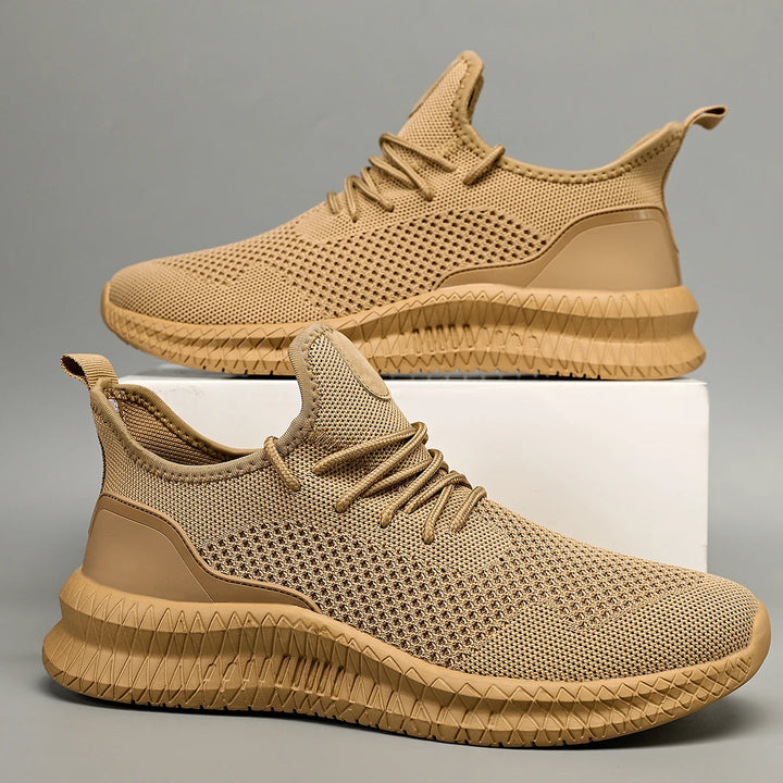 Men's Lightweight Adaptive Sneakers – Breathable Mesh Summer Shoes with Orthopedic Arch Support