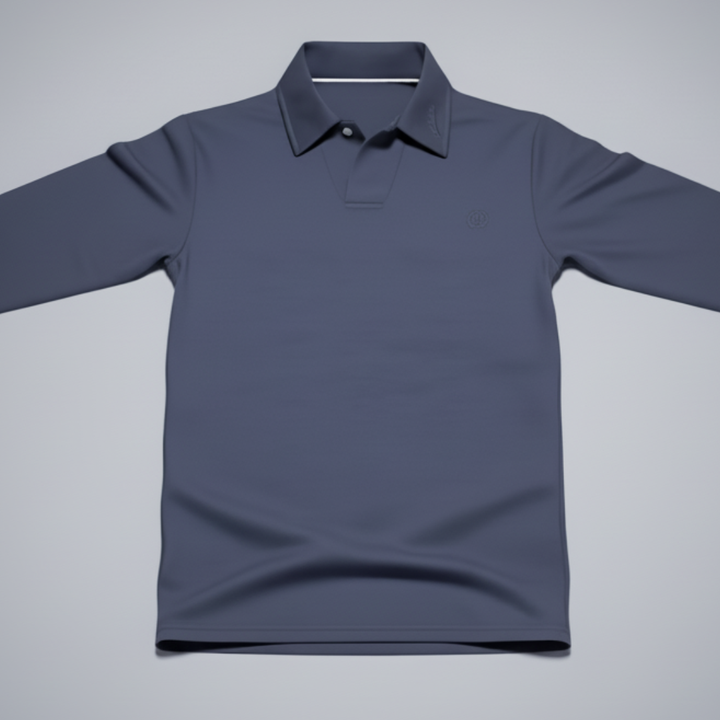 Men’s Long Sleeve Smart Casual Polo Shirt