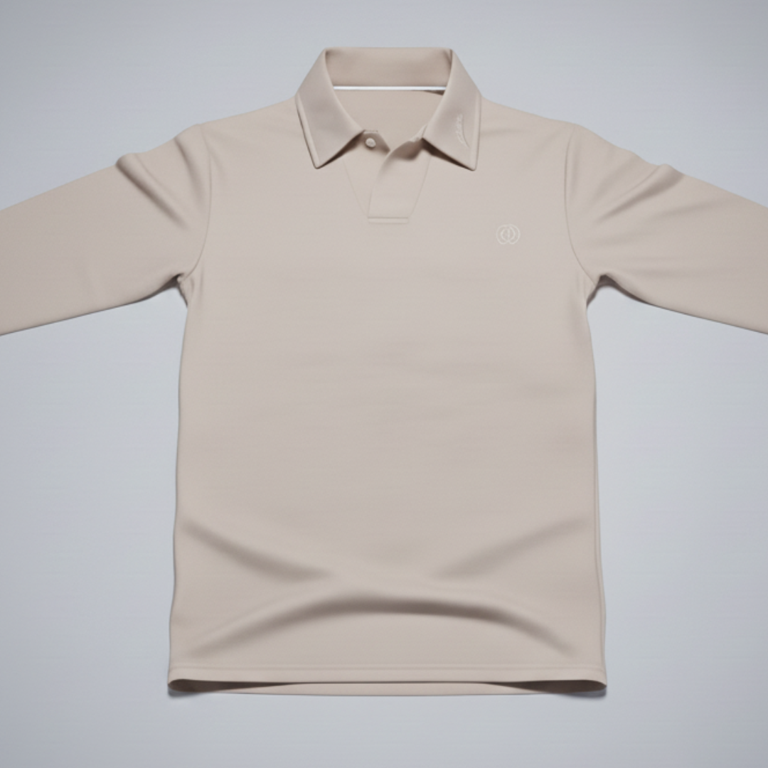 Men’s Long Sleeve Smart Casual Polo Shirt