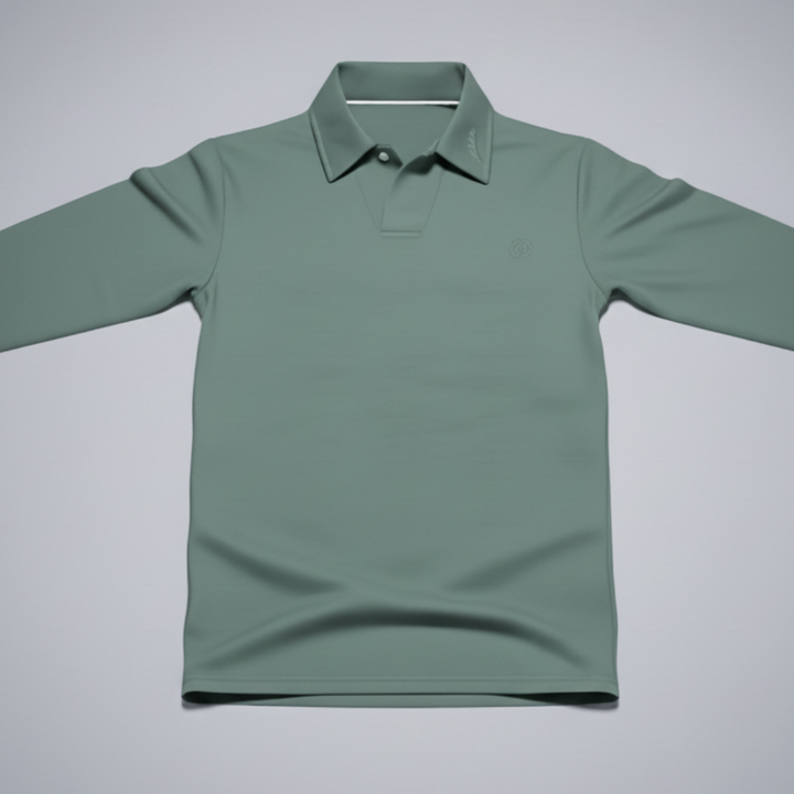 Men’s Long Sleeve Smart Casual Polo Shirt
