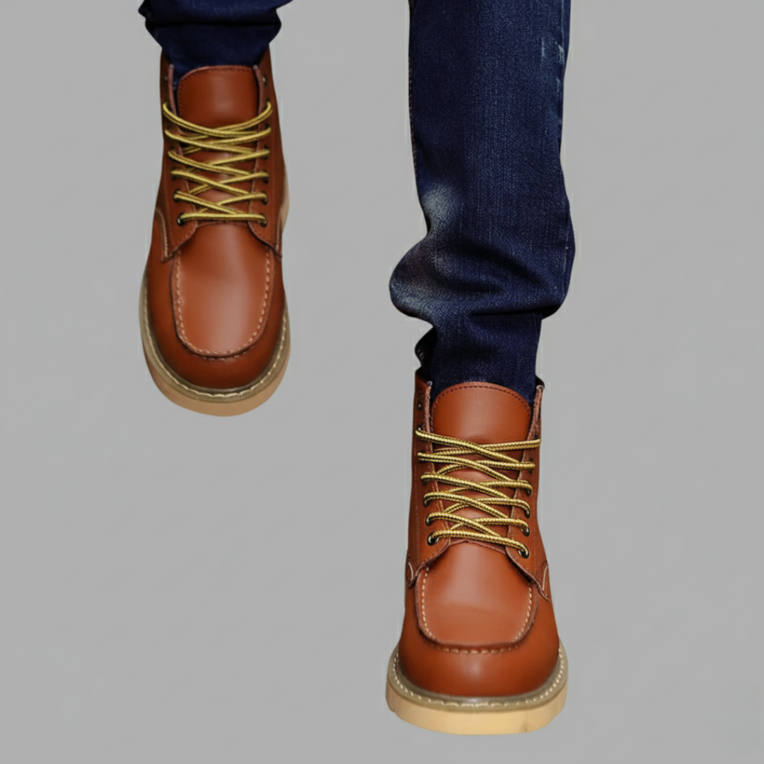 Men’s Moc Toe Winter Boots Velvet Lined